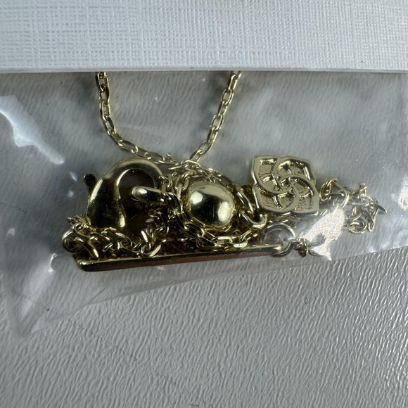 Kendra Scott Necklace Gold Tone Initial K Round Pendant Womens Letter Jewelry - Picture 3 of 5